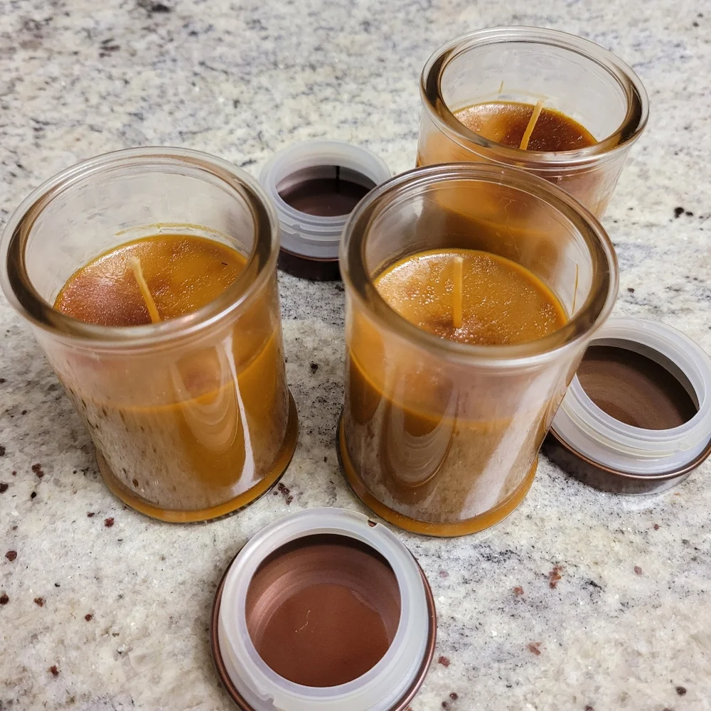 3/$5 Candles Vanilla Cinnamon 3.5oz Glass Covered Jar NEW - Picture 8 of 12